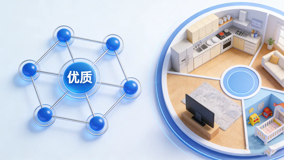 优质家居场景与产品匹配示意图