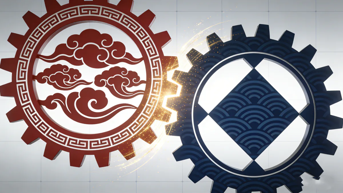 中外协作与制造联动示意图